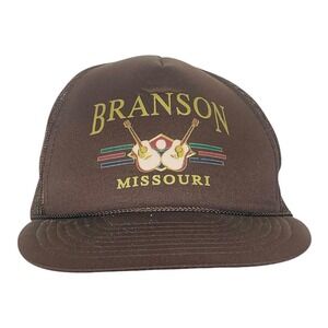Vintage Branson Missouri Country Music Strapback (Brown)